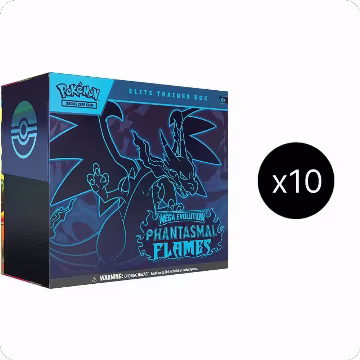 Phantasmal Flames Elite Trainer Box Case, Phantasmal Flames — Pokémon sealed product price