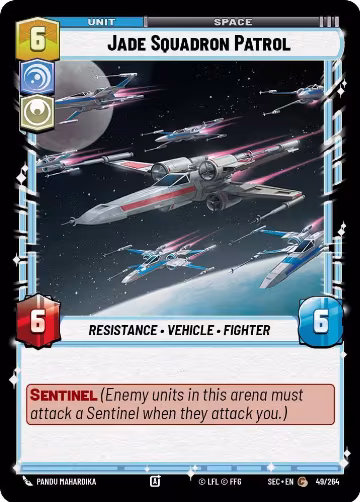 Jade Squadron Patrol (49/264), Secrets of Power — Star Wars card price