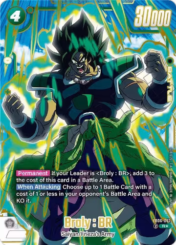Broly : BR - FB06-062 (Gold) (FB06-062), Fusion World Promotion Cards and Packs — DB Fusion card price