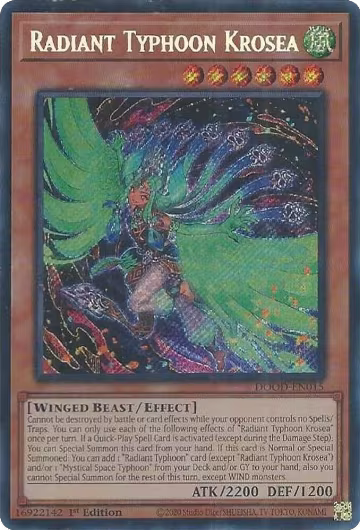 Radiant Typhoon Krosea (DOOD-EN015), Doom of Dimensions — Yu-Gi-Oh! card price