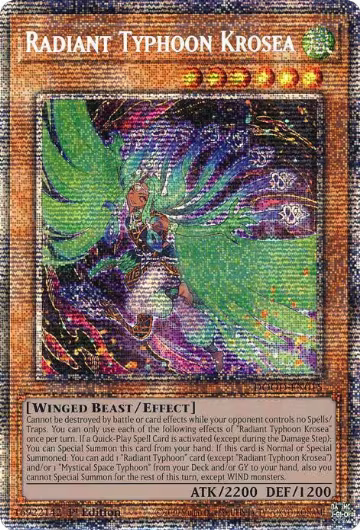 Radiant Typhoon Krosea (Starlight Rare) (DOOD-EN015), Doom of Dimensions — Yu-Gi-Oh! card price