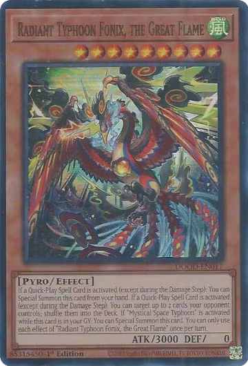Radiant Typhoon Fonix, the Great Flame (DOOD-EN017), Doom of Dimensions — Yu-Gi-Oh! card price