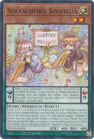 Solfachord Solfegia (DOOD-EN020), Doom of Dimensions — Yu-Gi-Oh! card price