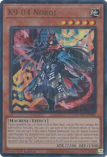 K9-04 Noroi (DOOD-EN025), Doom of Dimensions — Yu-Gi-Oh! card price