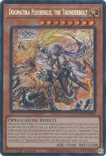 Dogmatika Fleurdelis, the Thunderbolt (DOOD-EN026), Doom of Dimensions — Yu-Gi-Oh! card price