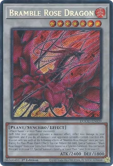 Bramble Rose Dragon (DOOD-EN039), Doom of Dimensions — Yu-Gi-Oh! card price