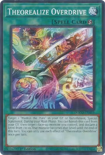Theorealize Overdrive (DOOD-EN059), Doom of Dimensions — Yu-Gi-Oh! card price