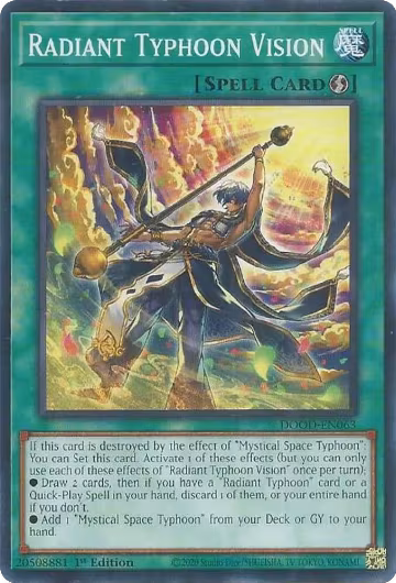 Radiant Typhoon Vision (DOOD-EN063), Doom of Dimensions — Yu-Gi-Oh! card price