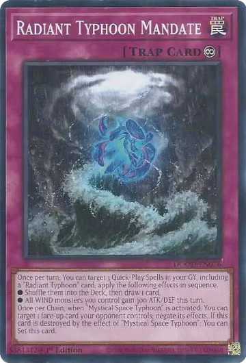 Radiant Typhoon Mandate (DOOD-EN076), Doom of Dimensions — Yu-Gi-Oh! card price