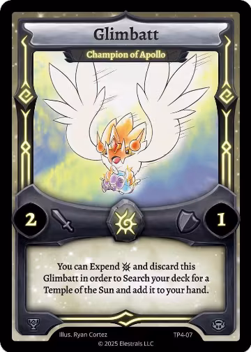 Glimbatt - Champion of Apollo (TP4-07), Organized Play Series 4 — Elestrals card price