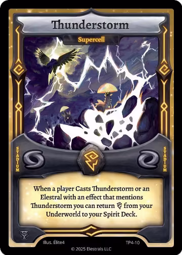 Thunderstorm - Supercell (TP4-10), Organized Play Series 4 — Elestrals card price