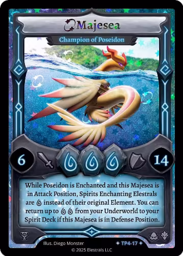 Majesea - Champion of Poseidon (TP4-17), Organized Play Series 4 — Elestrals card price