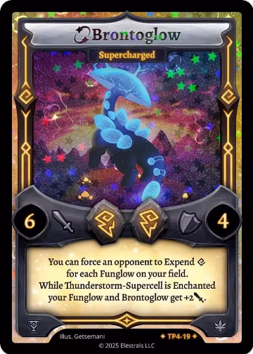 Brontoglow - Supercharged (TP4-19), Organized Play Series 4 — Elestrals card price