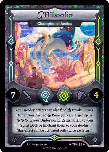 Hiboofin - Champion of Aeolus (TP4-21), Organized Play Series 4 — Elestrals card price