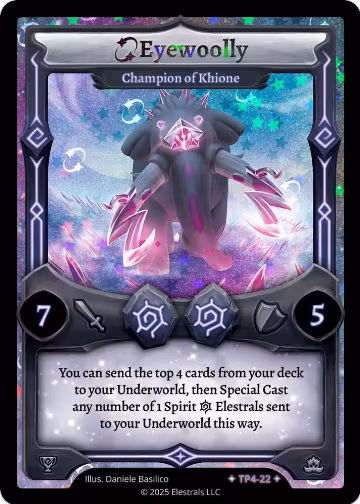 Eyewoolly - Champion of Khione (TP4-22), Organized Play Series 4 — Elestrals card price