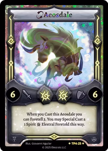 Aeosdale (TP4-25), Organized Play Series 4 — Elestrals card price