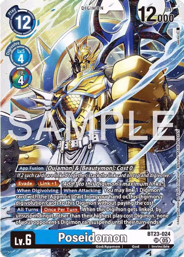 Poseidomon (BT23-024), Hackers' Slumber — Digimon card price