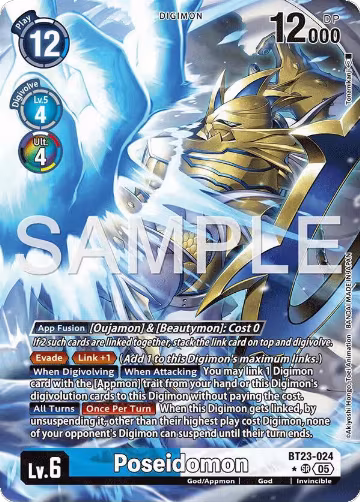 Poseidomon (Alternate Art) (BT23-024 SR), Hackers' Slumber — Digimon card price