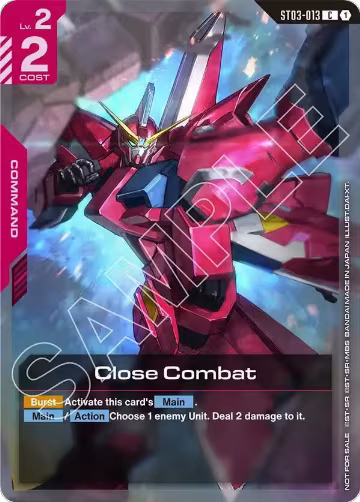 Close Combat (Championship Participation Pack 01) (ST03-013), Gundam Promotional Cards — Gundam card price