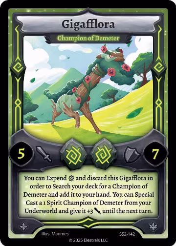 Gigafflora - Champion of Demeter (SS2-142), Shattered Stars Chapter 2 [SS2] — Elestrals card price