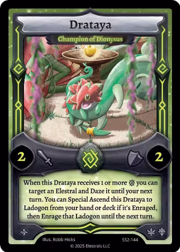 Drataya - Champion of Dionysus (SS2-144), Shattered Stars Chapter 2 [SS2] — Elestrals card price