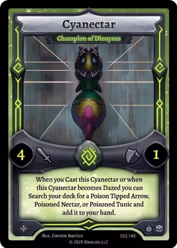 Cyanectar - Champion of Dionysus (SS2-145), Shattered Stars Chapter 2 [SS2] — Elestrals card price