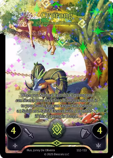 Cyprong - Champion of Dionysus (Full Art) (SS2-153), Shattered Stars Chapter 2 [SS2] — Elestrals card price