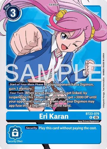 Eri Karan (BT23-079 R), Hackers' Slumber — Digimon card price