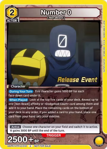 Number 0 (UEPR/HTR-2-010), UEX04BT: HUNTER X HUNTER Vol.2 Release Event Cards — Union Arena card price