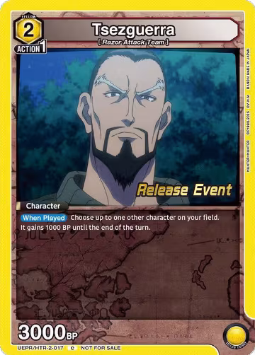 Tsezguerra (017) (UEPR/HTR-2-017), UEX04BT: HUNTER X HUNTER Vol.2 Release Event Cards — Union Arena card price