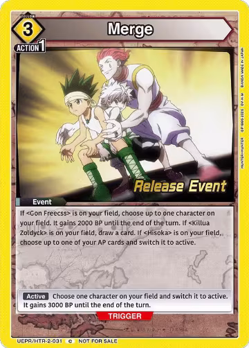 Merge (UEPR/HTR-2-031), UEX04BT: HUNTER X HUNTER Vol.2 Release Event Cards — Union Arena card price