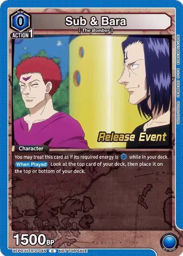 Sub & Bara (UEPR/HTR-2-045), UEX04BT: HUNTER X HUNTER Vol.2 Release Event Cards — Union Arena card price