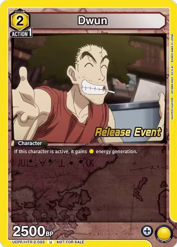 Dwun (UEPR/HTR-2-003), UEX04BT: HUNTER X HUNTER Vol.2 Release Event Cards — Union Arena card price