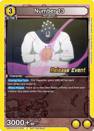 Number 13 (UEPR/HTR-2-009), UEX04BT: HUNTER X HUNTER Vol.2 Release Event Cards — Union Arena card price