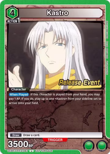 Kastro (UEPR/HTR-2-063), UEX04BT: HUNTER X HUNTER Vol.2 Release Event Cards — Union Arena card price