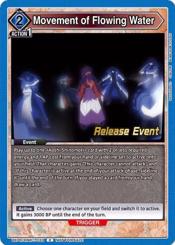 Movement of Flowing Water (UEPR/RNK-1-033), Rurouni Kenshin Release Event Cards — Union Arena card price