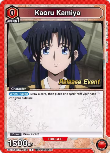 Kaoru Kamiya (068) (UEPR/RNK-1-068), Rurouni Kenshin Release Event Cards — Union Arena card price