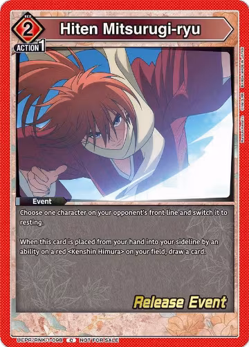Hiten Mitsurugi-ryu (UEPR/RNK-1-098), Rurouni Kenshin Release Event Cards — Union Arena card price