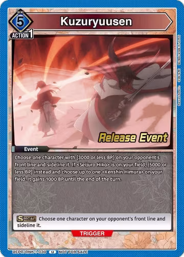 Kuzuryuusen (UEPR/RNK-1-030), Rurouni Kenshin Release Event Cards — Union Arena card price
