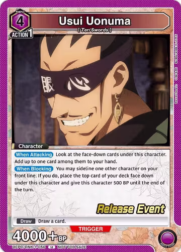 Usui Uonuma (UEPR/RNK-1-050), Rurouni Kenshin Release Event Cards — Union Arena card price