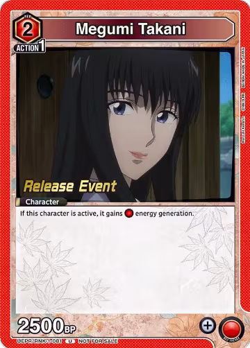 Megumi Takani (081) (UEPR/RNK-1-081), Rurouni Kenshin Release Event Cards — Union Arena card price