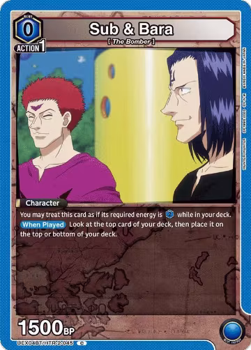 Sub & Bara (Box Topper Foil) (UEX04BT/HTR-2-045), UEX04BT: HUNTER X HUNTER Vol.2 — Union Arena card price