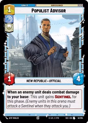 Populist Advisor (41/264), Secrets of Power — Star Wars card price