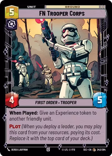 FN Trooper Corps (243/264), Secrets of Power — Star Wars card price
