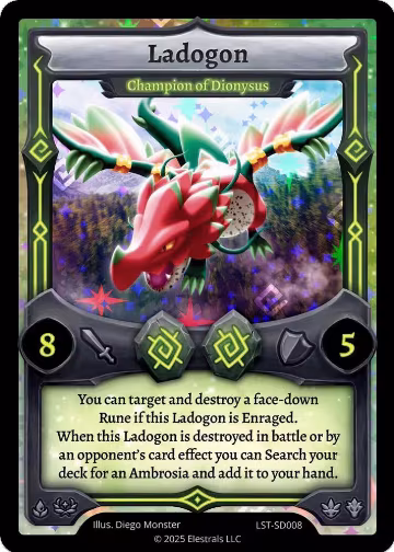 Ladogon - Champion of Dionysus (LST-SD008), Divine Champions: Lifestream Starter Decks — Elestrals card price
