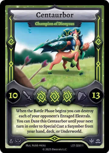 Centaurbor - Champion of Dionysus (LST-SD011), Divine Champions: Lifestream Starter Decks — Elestrals card price