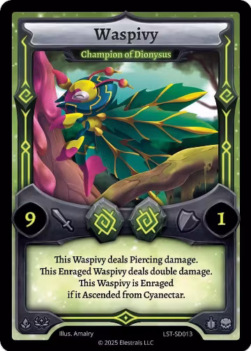 Waspivy - Champion of Dionysus (LST-SD013), Divine Champions: Lifestream Starter Decks — Elestrals card price