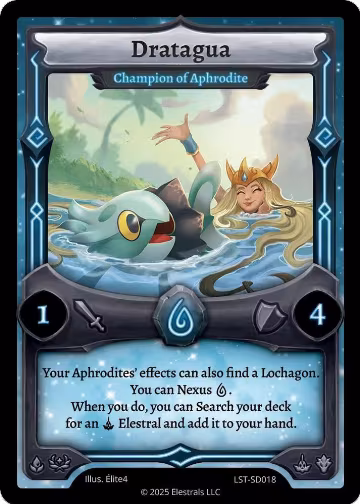 Dratagua - Champion of Aphrodite (LST-SD018), Divine Champions: Lifestream Starter Decks — Elestrals card price