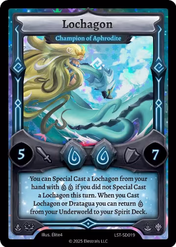 Lochagon - Champion of Aphrodite (LST-SD019), Divine Champions: Lifestream Starter Decks — Elestrals card price