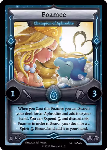 Foamee - Champion of Aphrodite (LST-SD020), Divine Champions: Lifestream Starter Decks — Elestrals card price